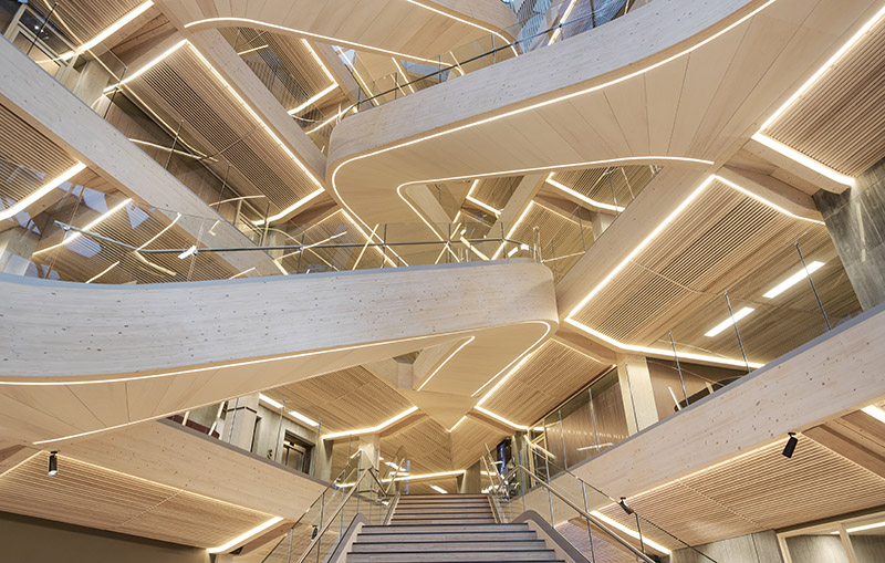 Bilde av trapp i Finansparken