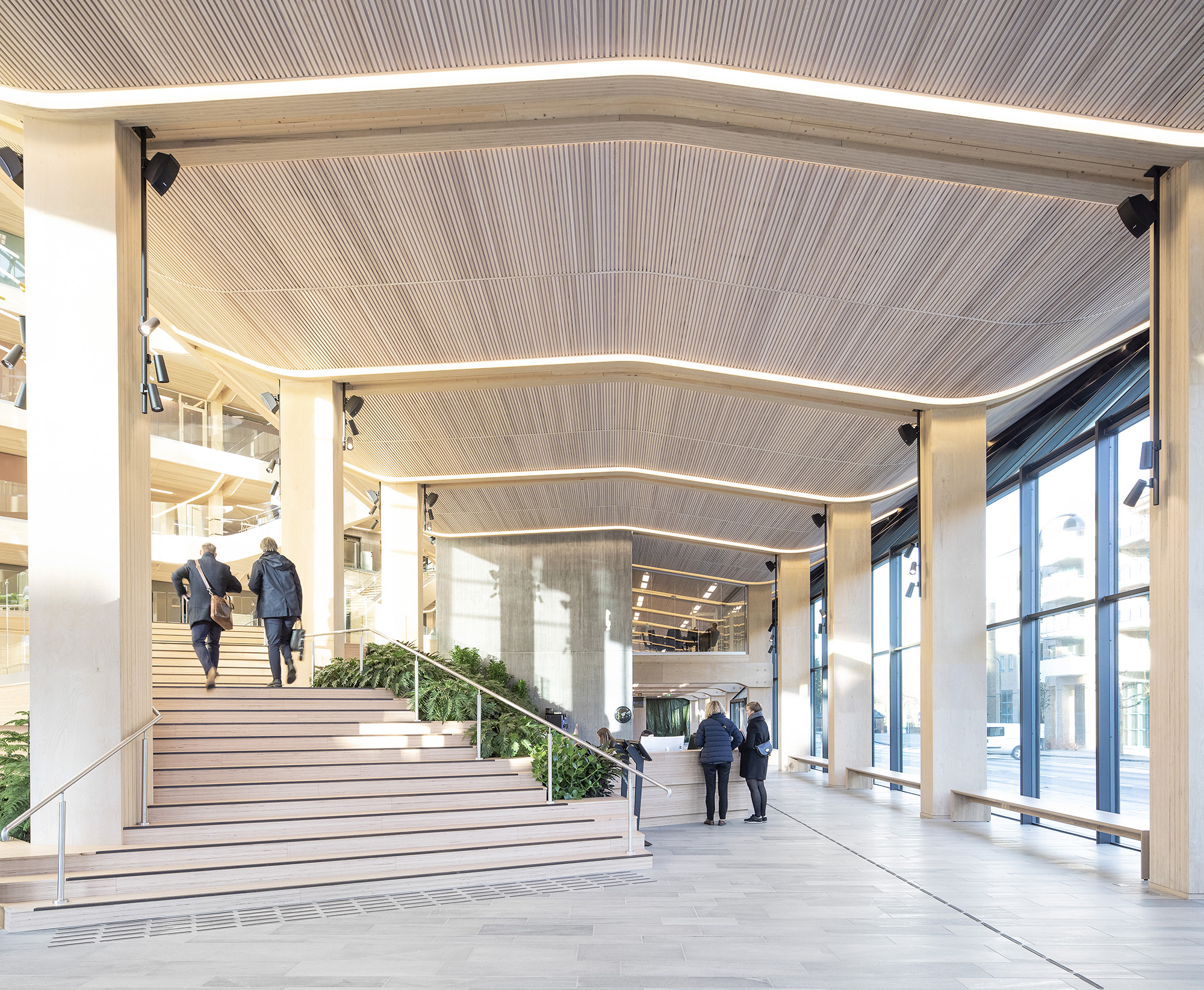 Bilde av trapp i Finansparken.