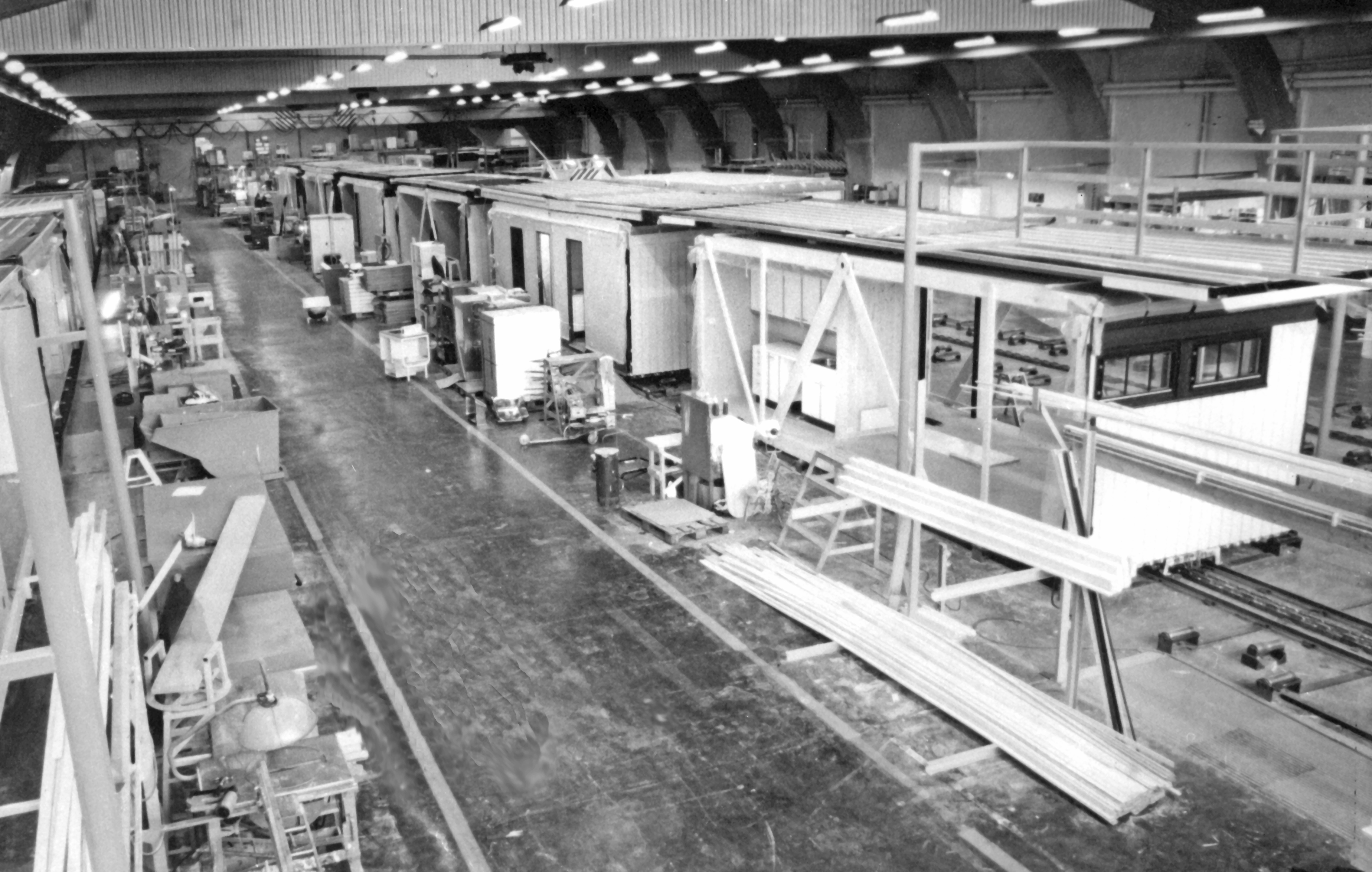 Production of section houses and element houses