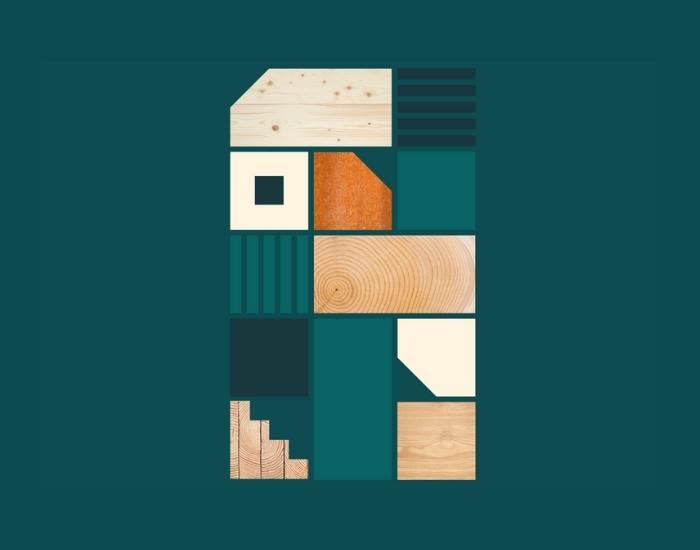 illustration av modulbyggd hus "våga tänka innanför boxen"