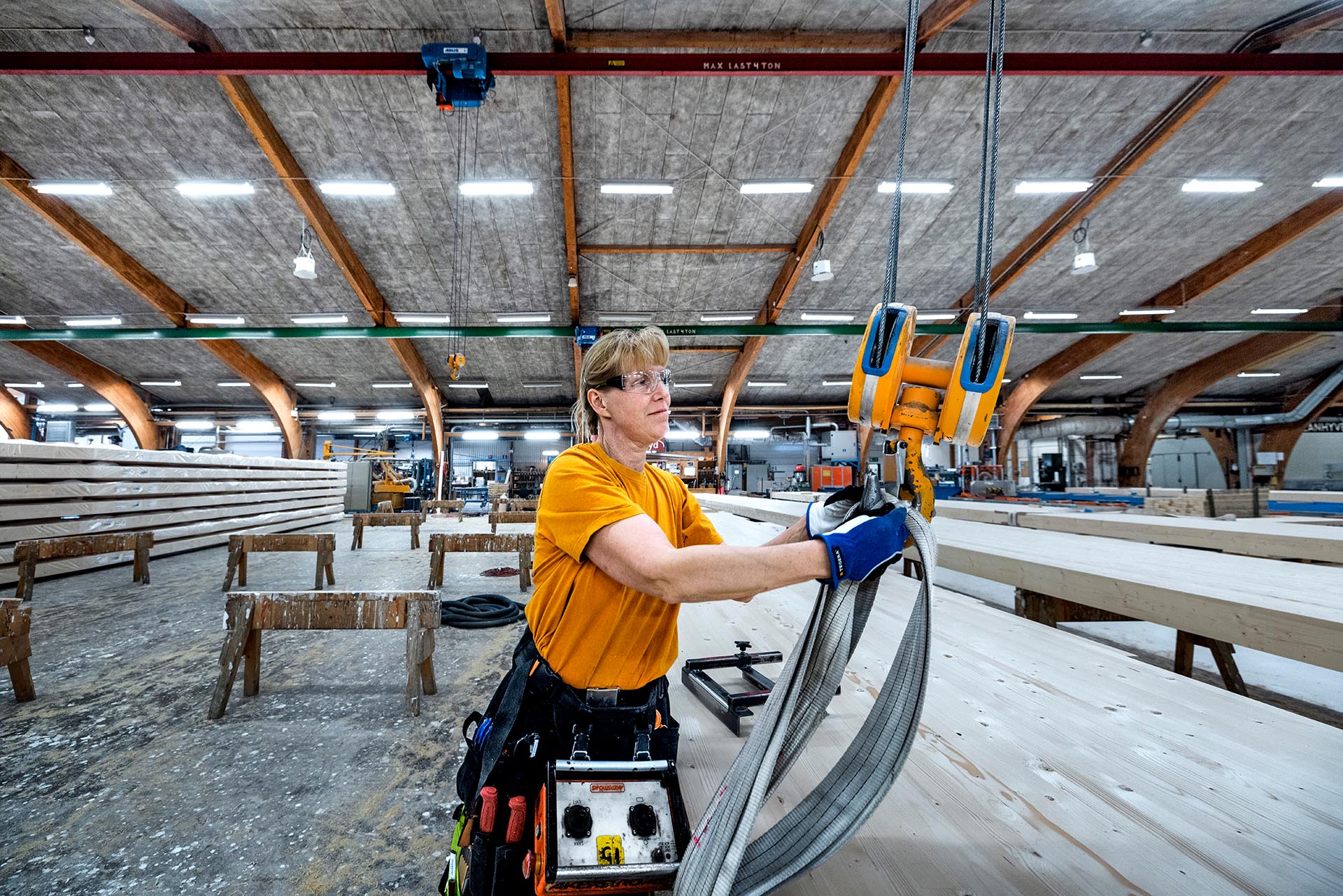 Limträ till lager- och logistikanläggning i trä