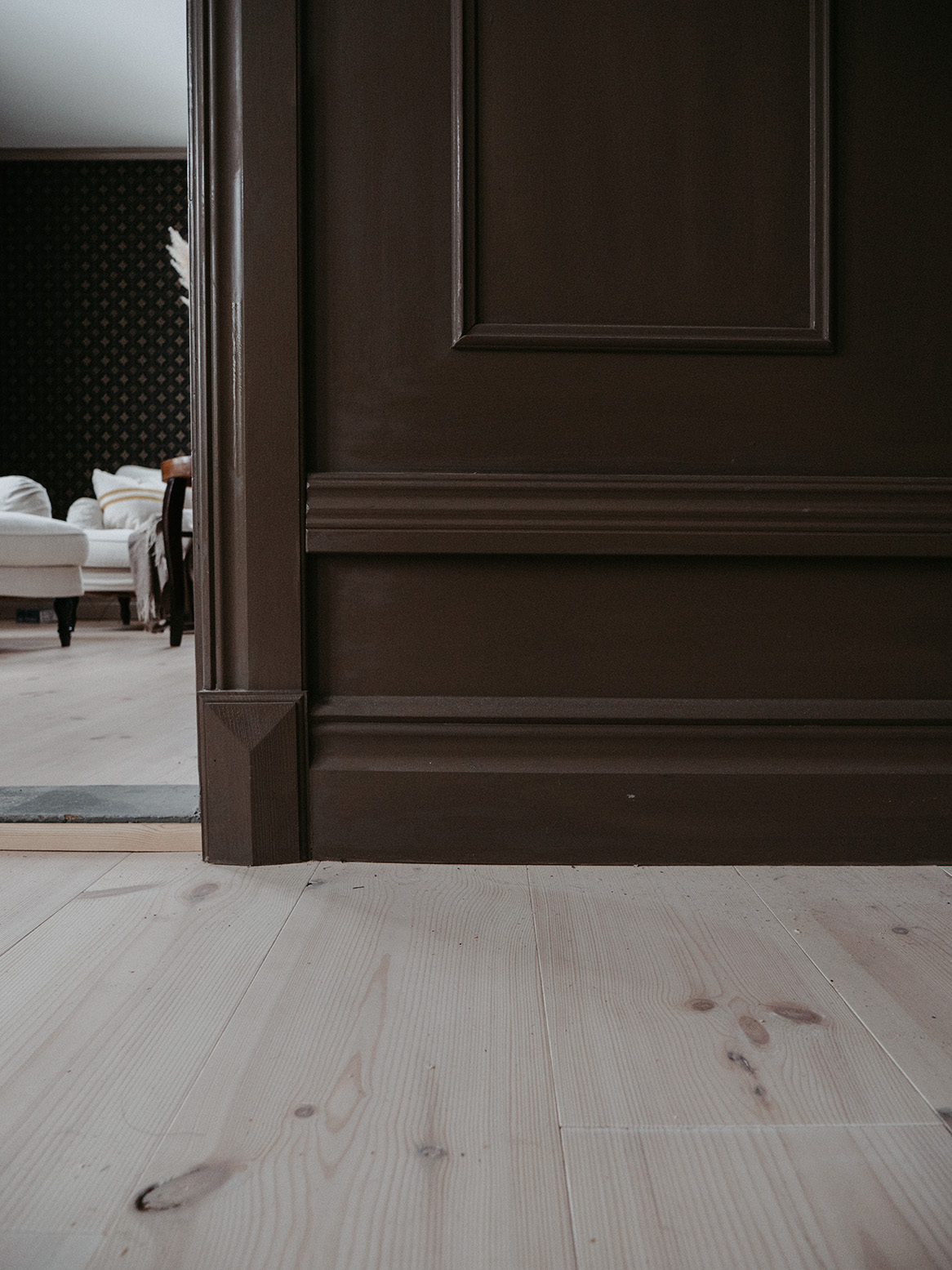 Inred med trä på tre olika sätt