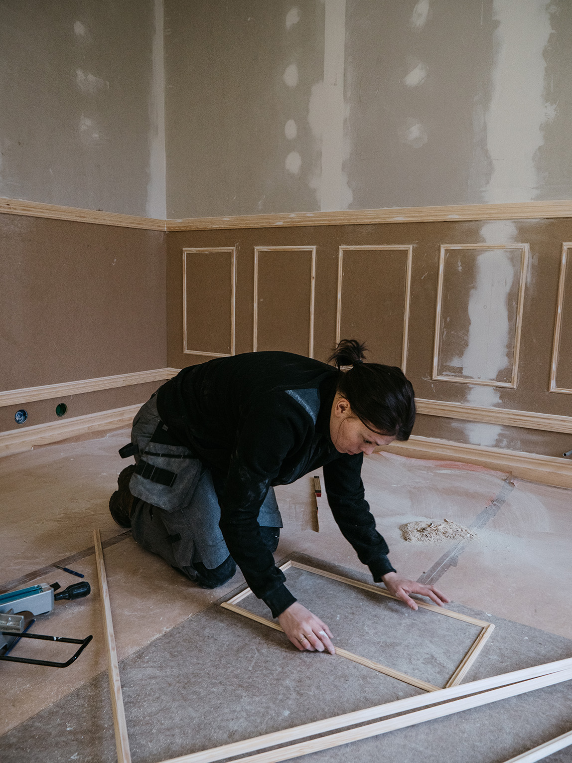 Inred med trä på tre olika sätt