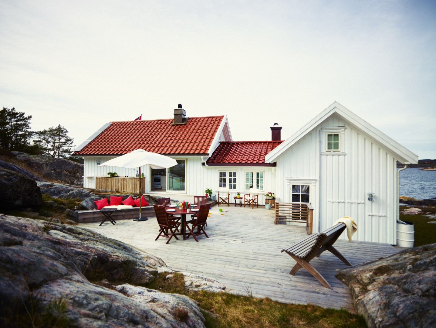 Terrasse i Kragerø med god utsikt