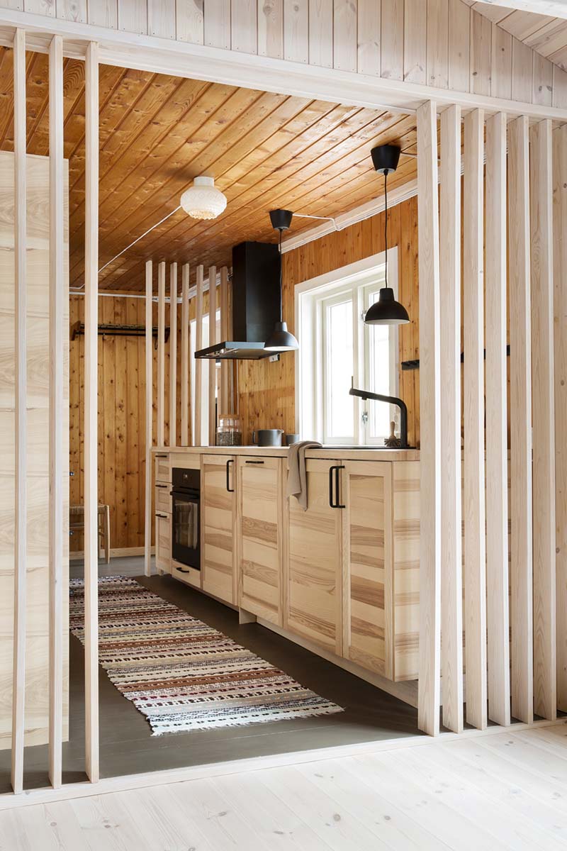 Kjøkken sett fra stuen