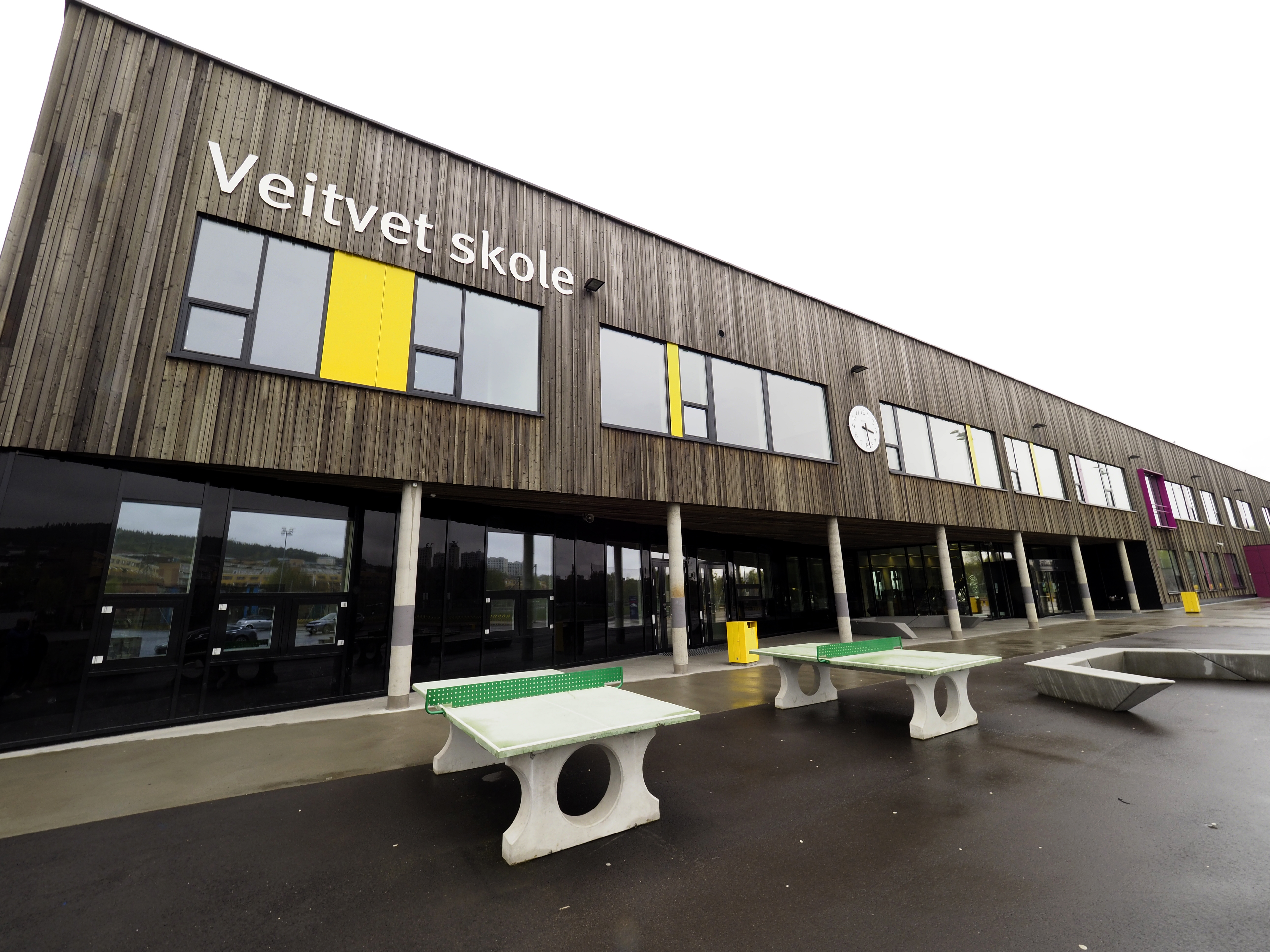 Passivhus med fasade i lerk